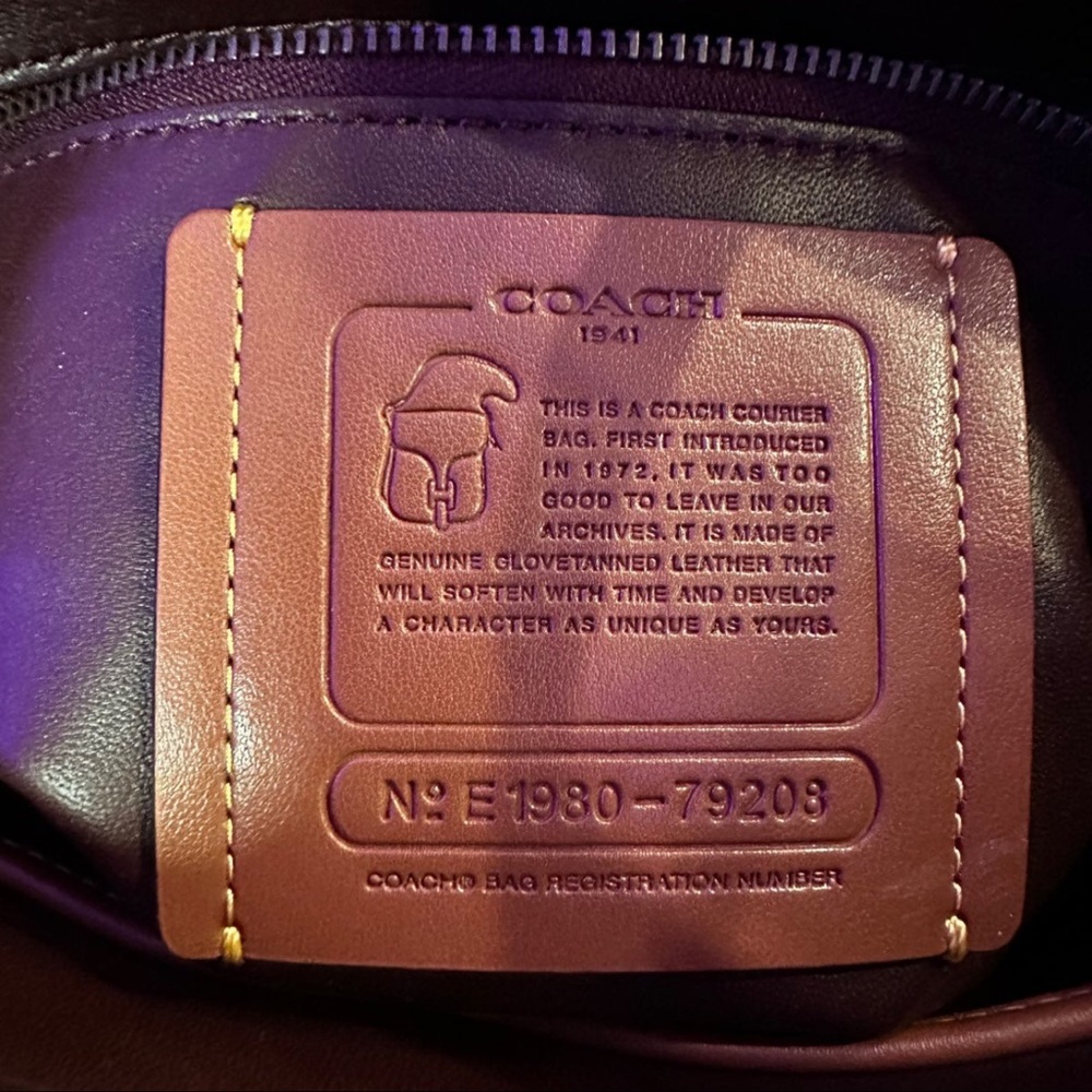 Coach 1941 Originals Colorblock Courier Glovetanned Leather Crossbody - Picture 9 of 12